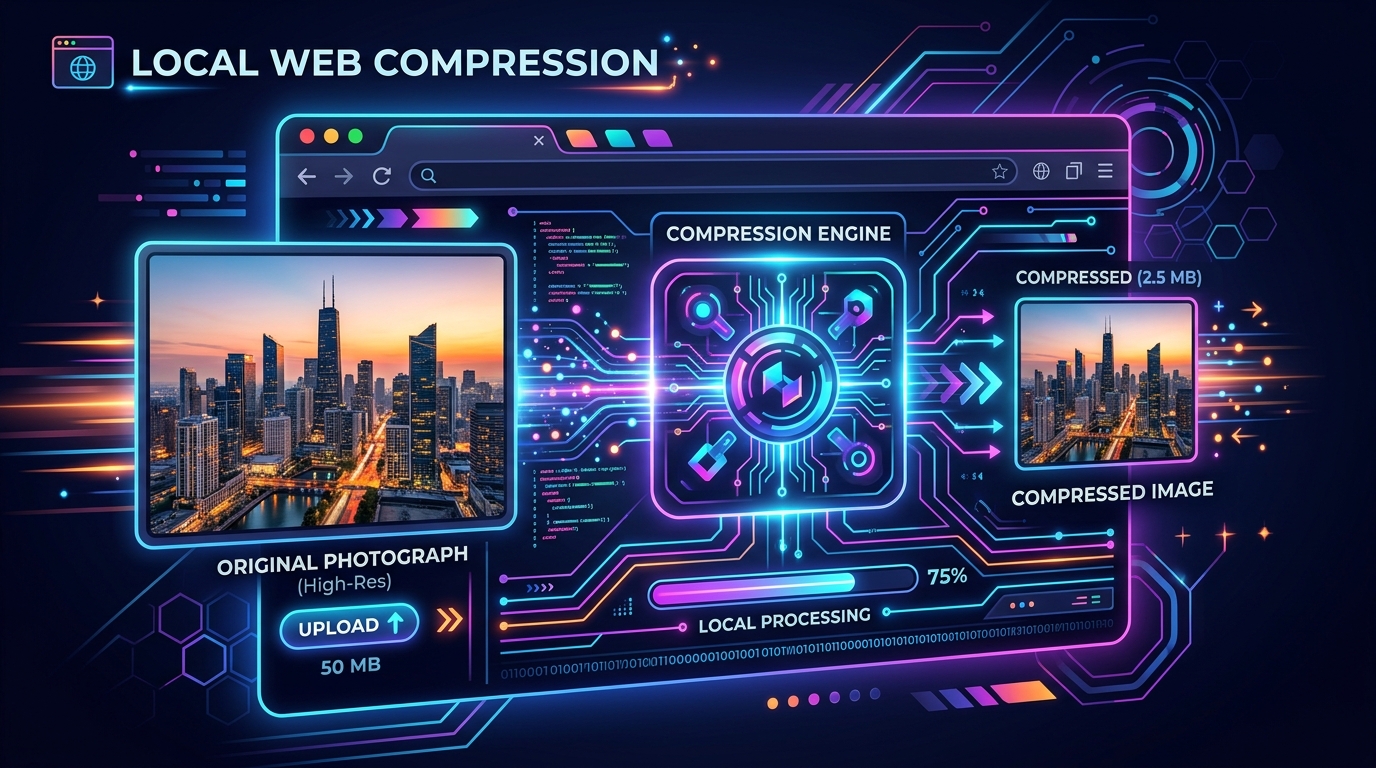 How Your Browser Compresses Images in Milliseconds (Without Uploading Them)